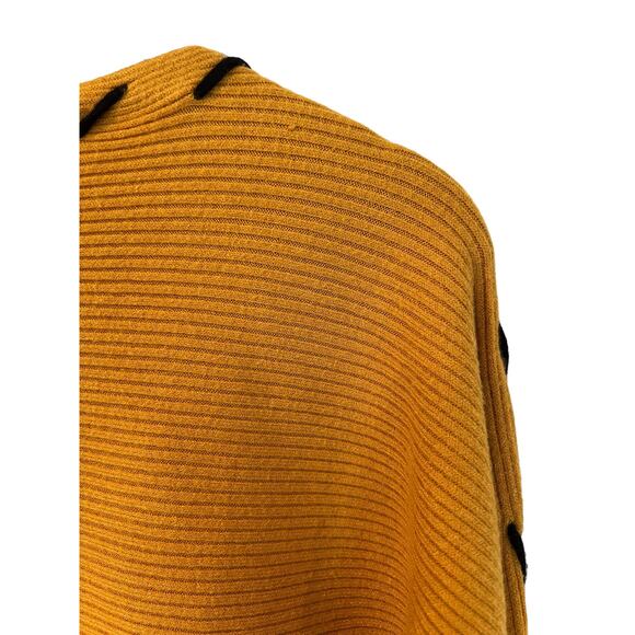 Magaschoni Mustard Sweater with Black Accents - Picture 7 of 9